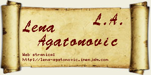 Lena Agatonović vizit kartica